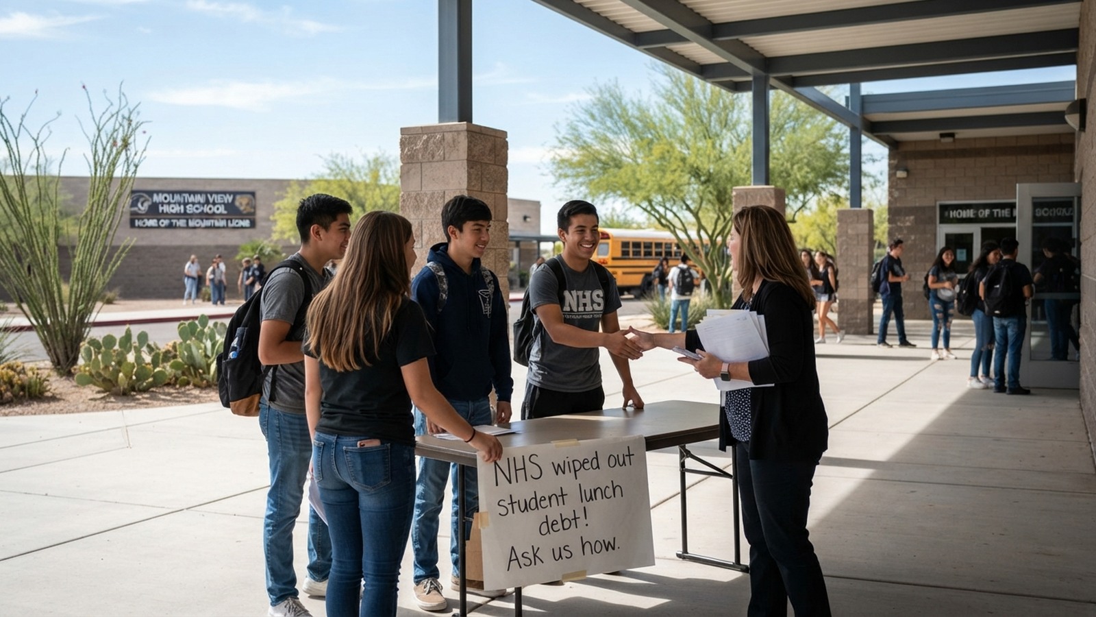 MVHS National Honor Society Wipes Student Lunch Debt!