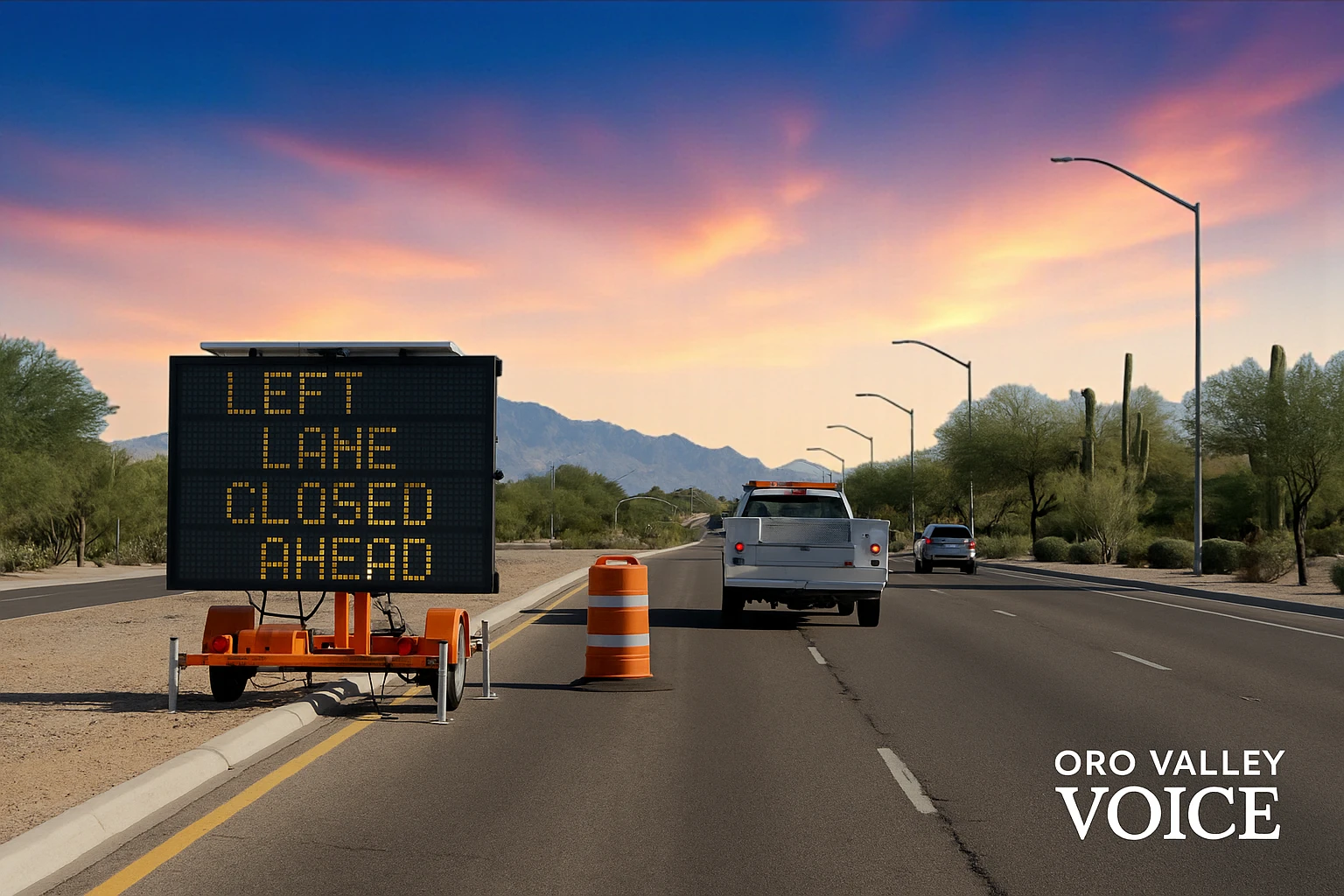 Oracle Road Lane Closures Begin Oct. 20
