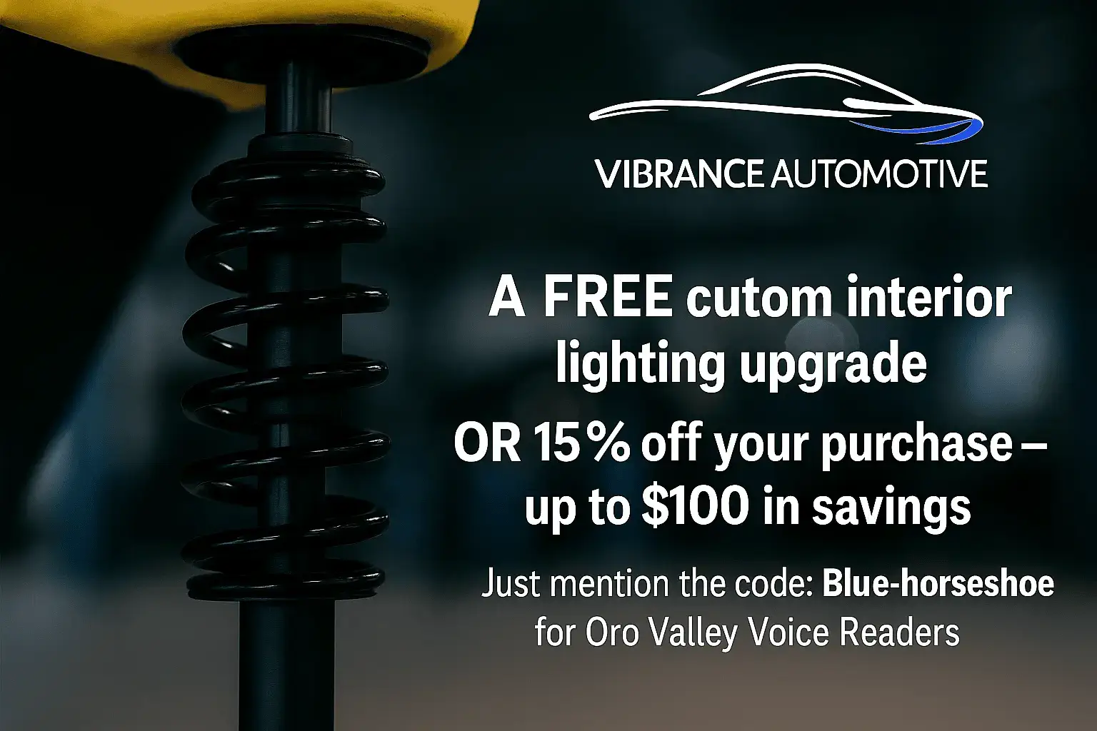 Suspension Repairs in Oro Valley – Exclusive Offer from Vibrance Automotive