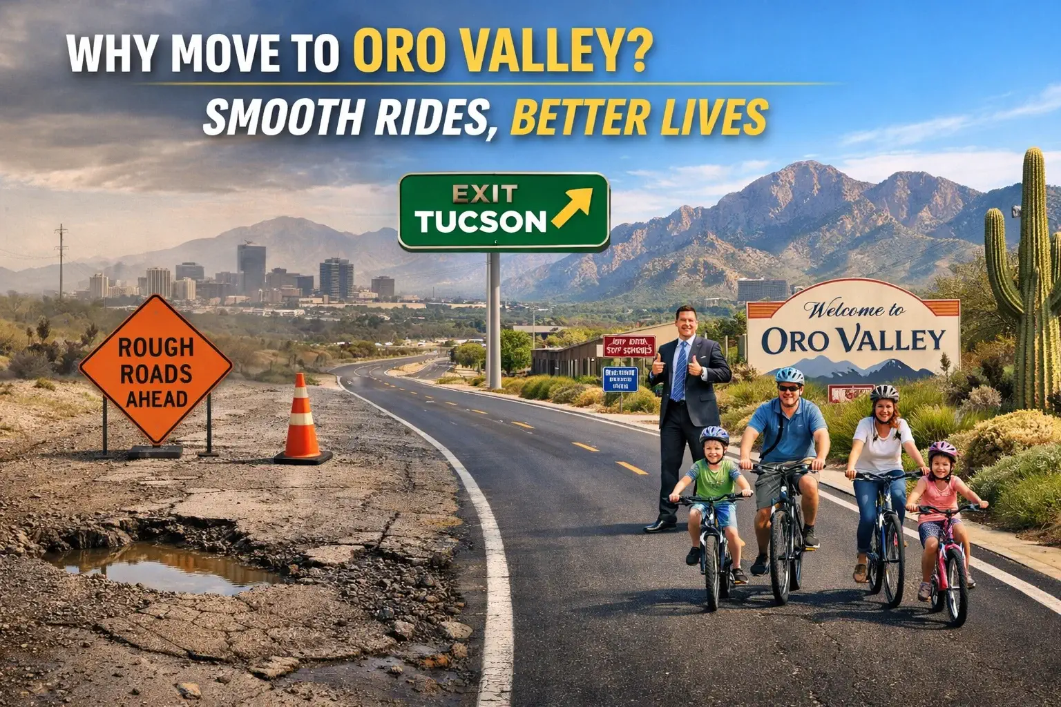 oro valley vs tucson roads smooth rides better