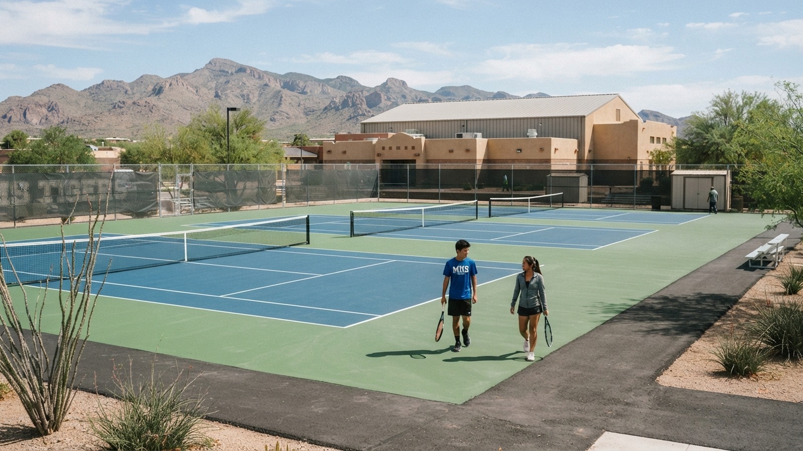 MHS Tennis Courts Get a Fresh New Look